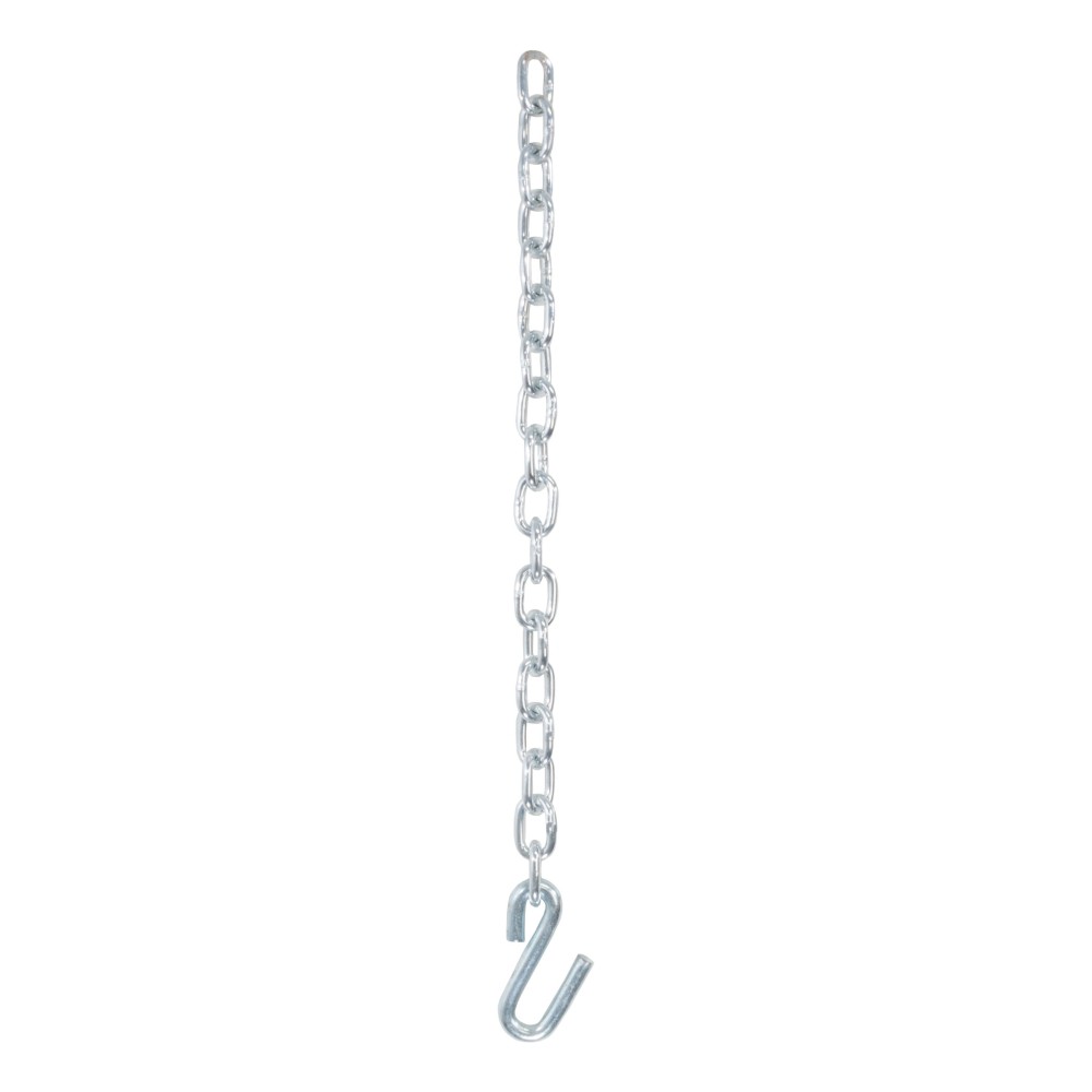 CURT Safety Chain with 7,000 lbs Capacity and S-Hook CURT Safety Chain featuring a 7,000 lbs capacity with attached S-hook for secure trailer towing