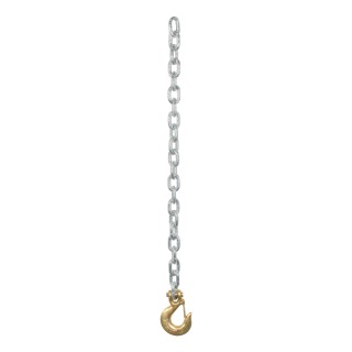 CURT Heavy-Duty Steel Safety Chains with Clevis Hook CURT heavy-duty steel safety chains featuring a clevis hook for secure trailer towing