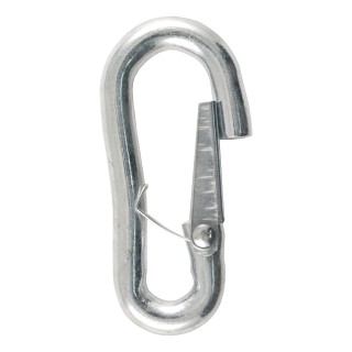 CURT 7/16-Inch Snap Hook for Safety Chains and Towing CURT snap hook with spring-loaded latch and zinc-plated finish for safe towing.