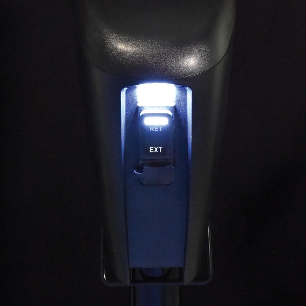 Lippert Power Stance Electric Tongue Jack with LED Lights Lippert Power Stance electric tongue jack with LED lights, 2-way to 7-way plug system, and durable design for camping trailers.