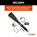 Lippert Power Stance Electric Tongue Jack with LED Lights Lippert Power Stance electric tongue jack with LED lights, 2-way to 7-way plug system, and durable design for camping trailers.