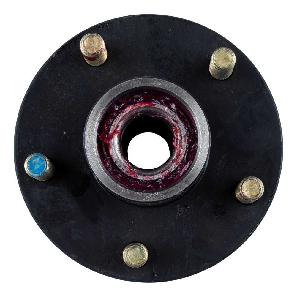 Lippert Idler Hub Assembly for 2,200 lb Trailer Axles Lippert Idler Hub Assembly for 2,200 lb trailer axles with 5 on 4.5” bolt pattern, solid iron, including bearings and seal.