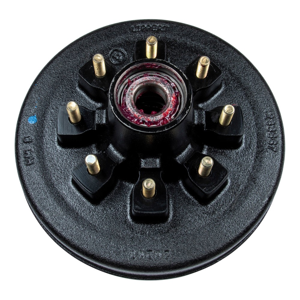 Lippert Brake Drum Hub Assembly for 7,000 lb Axle Lippert brake drum hub assembly fits 7,000-lb axle with 8 on 6.5" bolt pattern
