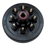 Lippert Brake Drum Hub Assembly for 7,000 lb Axle Lippert brake drum hub assembly fits 7,000-lb axle with 8 on 6.5" bolt pattern