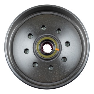 Lippert 7,000-lb Axle Brake Drum Hub Assembly with Warranty Lippert brake drum hub assembly for 7,000-lb axle with 8 on 6.5 bolt pattern