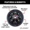 Lippert brake drum hub assembly for 7,000-lb axle with 8 on 6.5 bolt pattern