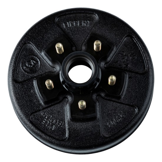 Lippert Brake Drum Hub Assembly for 3,500-lb Axle Lippert brake drum hub assembly with 5 on 4.5 inch bolt pattern for 3,500 lbs axle