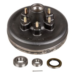 CURT 12 Inch Brake Drum Hub Assembly for 6000 Pound Axles 6 on 5-1/2 Inch Includes Bearing Cone Kit 814211 CURT 12 Inch Brake Drum Hub Assembly for 6000 Pound Axles 6 on 5-1/2 Inch Includes Bearing Cone Kit 814211