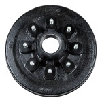 Lippert 7,000-lb Axle Brake Drum Hub with 8 on 6.5 Bolt Pattern Lippert brake hub assembly for 7,000-lb axles with 8 on 6.5 bolt pattern and 1/2 inch studs