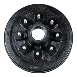 CURT 12 Inch Brake Drum Hub Assembly for 7000 Pound Axles 8 on 6-1/2 Inch Includes Bearing Cone Kit 814212