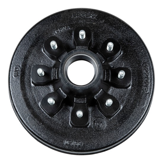 Lippert 7,000-lb Axle Brake Drum Hub with 8 on 6.5 Bolt Pattern Lippert brake hub assembly for 7,000-lb axles with 8 on 6.5 bolt pattern and 1/2 inch studs