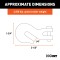 CURT Clevis Hook - Heavy-Duty Steel for Secure Cargo Towing CURT clevis hook with zinc finish, 1/4 inch, for towing safety chains and secure cargo transport