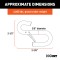 CURT Certified S-Hook with Safety Latch and Zinc Finish CURT certified S-hook for towing safety with a zinc-plated finish and safety latch