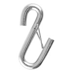 CURT S-Hook with Spring Latch for Safe Towing - 5,000 lbs Capacity CURT S-hook with spring-loaded safety latch, 5,000 lbs capacity, zinc finish