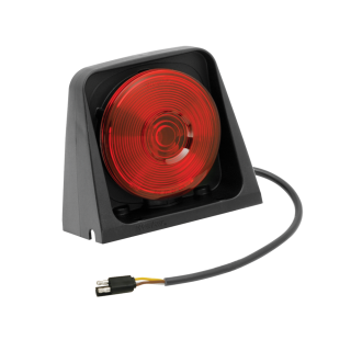 ASABE Compliant Tail Lights with Dual Mounting Options Rugged trailer tail light with red lens and dual mounting option