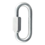 CURT Quick Links - Versatile Chain, Cable, and Rope Connector CURT quick link with zinc-plated finish and 1/4 inch diameter, ideal for chain connections