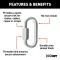 CURT Quick Links - Versatile Chain, Cable, and Rope Connector CURT quick link with zinc-plated finish and 1/4 inch diameter, ideal for chain connections