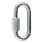 CURT Quick Links - Versatile Secure Connectors for Outdoor Use CURT quick links connecting chain, zinc-plated finish, breaking strength 11000 lbs