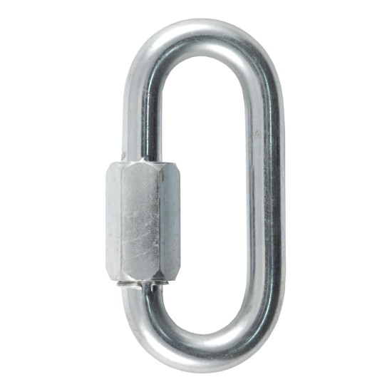 CURT Quick Links - Versatile Secure Connectors for Outdoor Use CURT quick links connecting chain, zinc-plated finish, breaking strength 11000 lbs