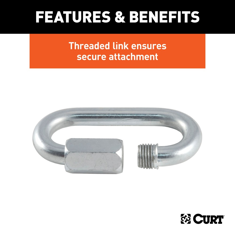 CURT quick links, versatile tool with 13,200 lbs breaking strength