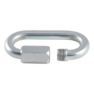 CURT Quick Links - Versatile, Secure Zinc-Plated Connectors CURT quick link with a 3/8-inch diameter and zinc-plated finish for towing and versatile applications.