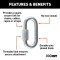CURT Quick Links - Versatile, Secure Zinc-Plated Connectors CURT quick link with a 3/8-inch diameter and zinc-plated finish for towing and versatile applications.