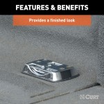 CURT Chrome-Plated Fold-Away Tiedown Anchor for Trucks and Vans CURT tiedown anchor with chrome-plated finish, fold-away design, and 1,200 lbs capacity