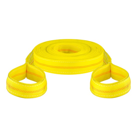 CURT Vehicle Recovery Strap with 9000 lbs Weight Capacity CURT vehicle recovery strap with looped ends, 30 foot length, 9000 lbs weight capacity and 18000 lbs break strength.