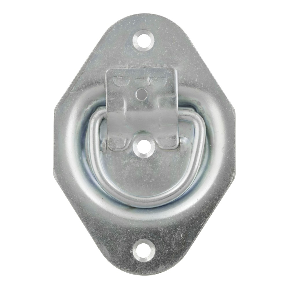CURT Recessed Tiedown Anchor for Trailers and Trucks CURT recessed tiedown anchor with zinc-plated steel for secure cargo.
