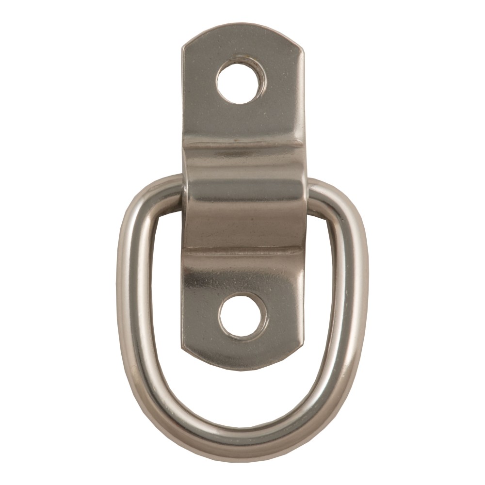 CURT D-ring tiedown anchor for trailers, trucks, and vans with stainless steel construction.