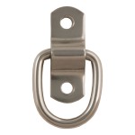 CURT D-ring tiedown anchor for trailers, trucks, and vans with stainless steel construction.