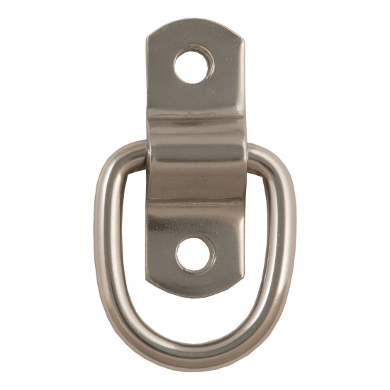CURT D-ring tiedown anchor for trailers, trucks, and vans with stainless steel construction.