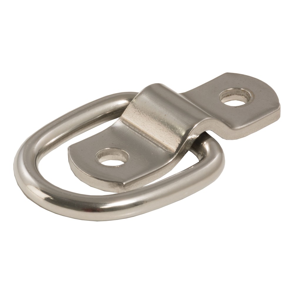 CURT D-ring tiedown anchor for trailers, trucks, and vans with stainless steel construction.