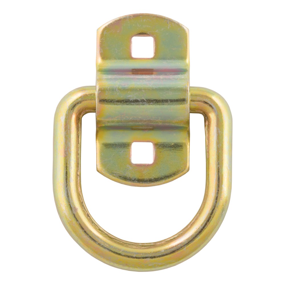 CURT Heavy-Duty D-Ring Tiedown Anchor with Steel Construction CURT D-ring tiedown anchor in forged steel with 3,600 lbs load capacity for cargo security.
