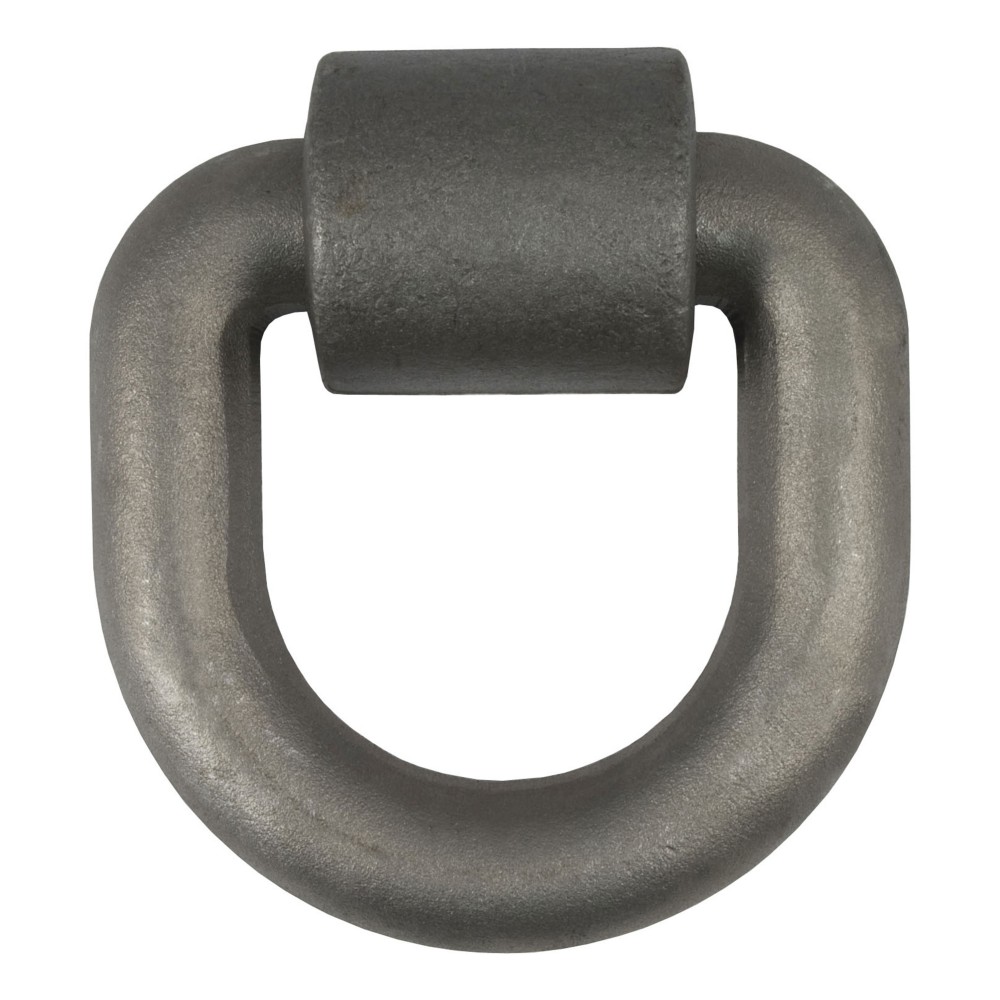 CURT Heavy-Duty D-Ring Tiedown Anchor for Cargo Security CURT D-ring tiedown anchor with a forged steel construction and 15,587 lbs. load capacity for securing cargo.