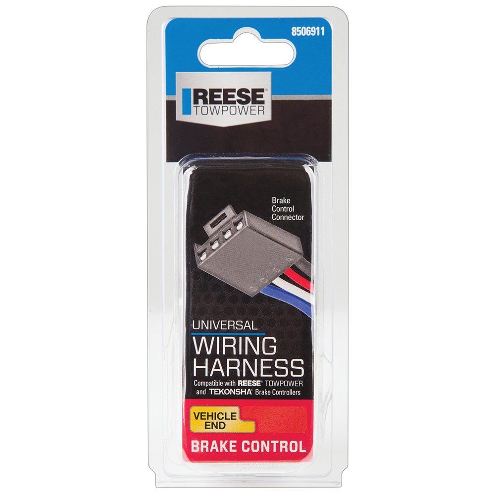 Universal Wiring Harness for REESE and Tekonsha Brake Controllers Universal harness compatible with REESE Towpower and Tekonsha brake controllers