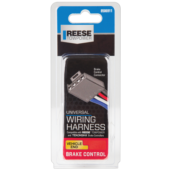 Universal Wiring Harness for REESE and Tekonsha Brake Controllers Universal harness compatible with REESE Towpower and Tekonsha brake controllers