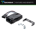 Tekonsha Brakeman IV Digital Brake Control For Up To 4 Axles Tekonsha Brakeman IV digital brake control with display and adjustment controls