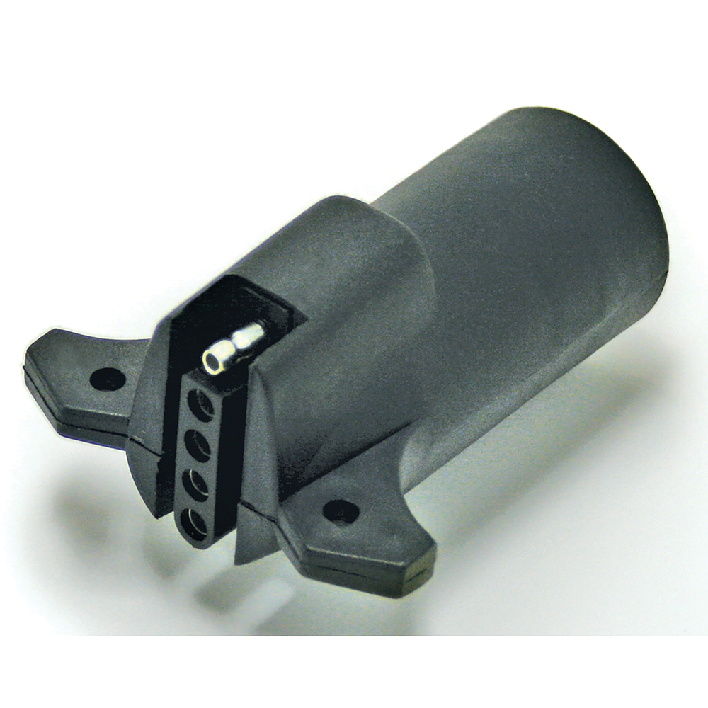 REESE Towpower Trailer Adapter - 7-Way Blade to 4 or 5-Flat REESE Towpower adapter for connecting 4 or 5-way flat trailer plugs to 7-way receptacles