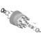 Lippert Replacement Oil and Dust Cap for Axles Lippert axle replacement oil and dust cap with O-ring and plug