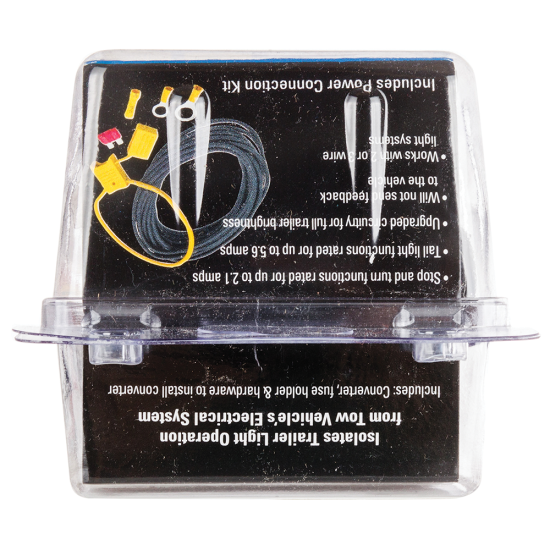 REESE Towpower converter with integrated short circuit protection REESE Towpower converter with 4-Flat connector and dust cover