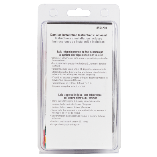 REESE Towpower converter with integrated short circuit protection REESE Towpower converter with 4-Flat connector and dust cover