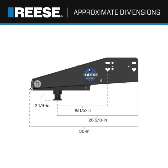 Reese 5th Airborne Pin Box with Air-Ride Technology Reese 5th Airborne pin box featuring air-ride technology for smooth towing