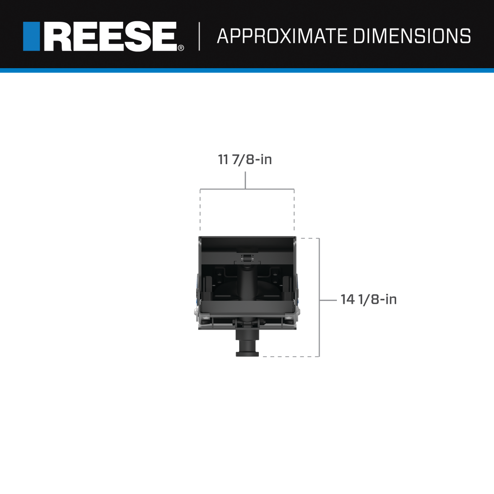 Reese 5th Airborne Pin Box with Air-Ride Technology Reese 5th Airborne pin box featuring air-ride technology for smooth towing