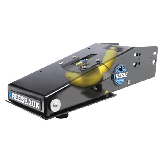 Reese 5th Airborne Pin Box with Air-Ride Technology Reese 5th Airborne pin box featuring air-ride technology for smooth towing