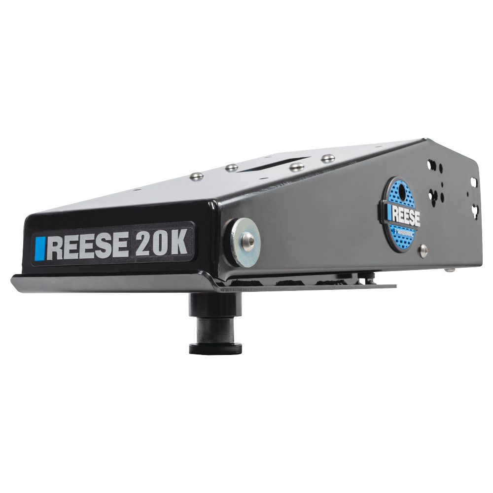 Reese 5th Airborne Pin Box with Air-Ride Technology Reese 5th Airborne pin box featuring air-ride technology for smooth towing
