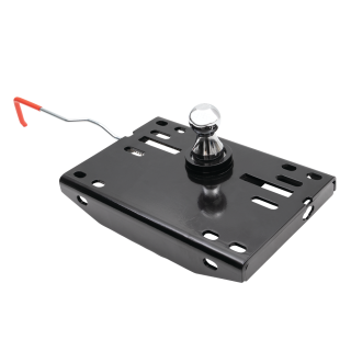 Draw-Tite Gooseneck Hitch System with High Strength Ball Draw-Tite gooseneck hitch allows full use of pick-up bed and supports 30,000 lbs.