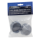 Chrome-plated steel dust caps for trailer wheel bearings, maintaining pressure