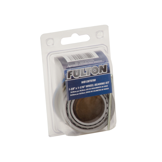 Trailer Bearing Kit for Boat, Utility, Snowmobile, and RV Hubs Bearing kit with cones, cups, seal, and pin for trailer hubs.