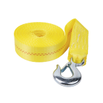 Fulton Trailer Winch Strap with Hook Yellow 2 Inch x 20 Foot WS20HD0200